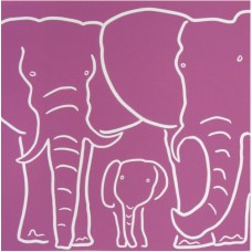 Linocut " Elephant's family " by Jane Bristowe - Limited edition on 50. Framed Linocut " Elephant's family " by Jane Bristowe - Limited edition on 50. Framed